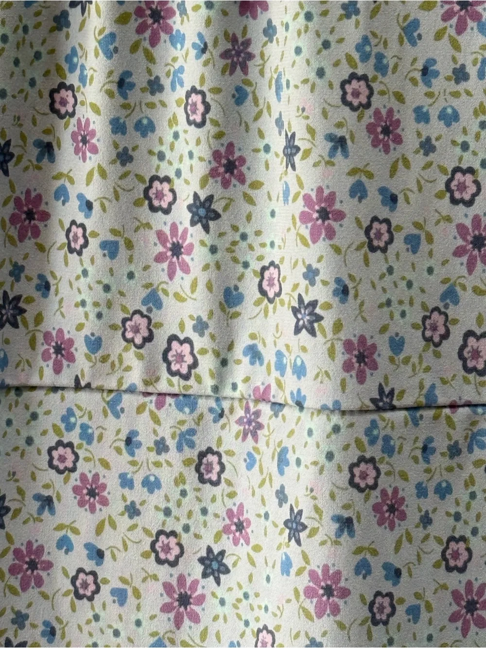 Girls Old Navy Light Blue Floral Tie-Front Short Sleeve Top